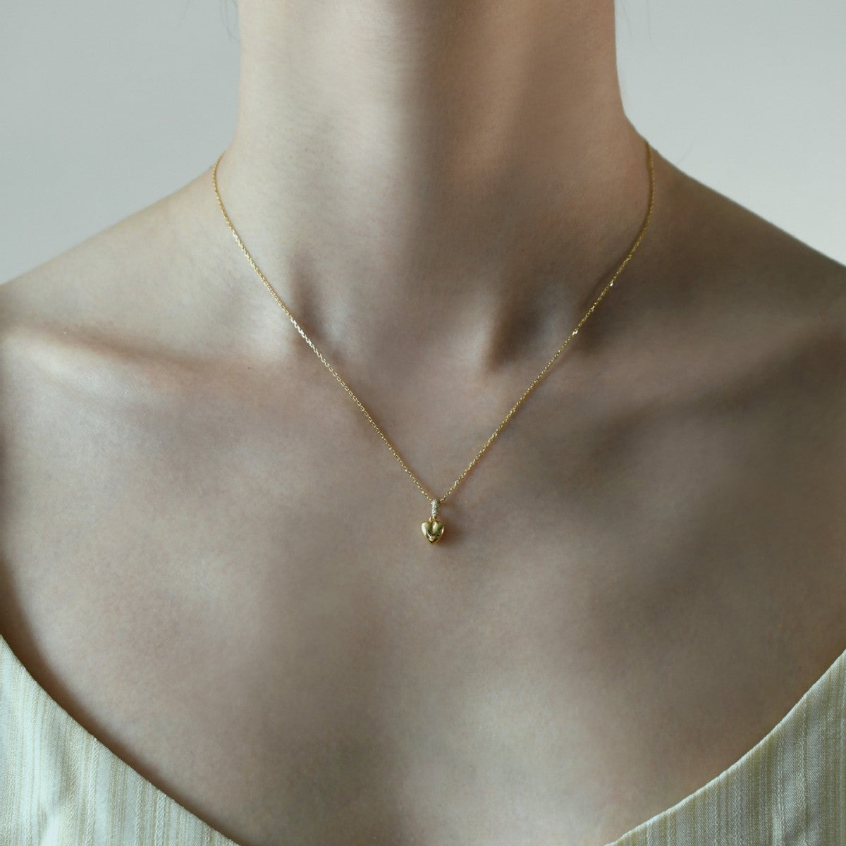 Timeless Romance Heart Zircon Clavicle Necklace