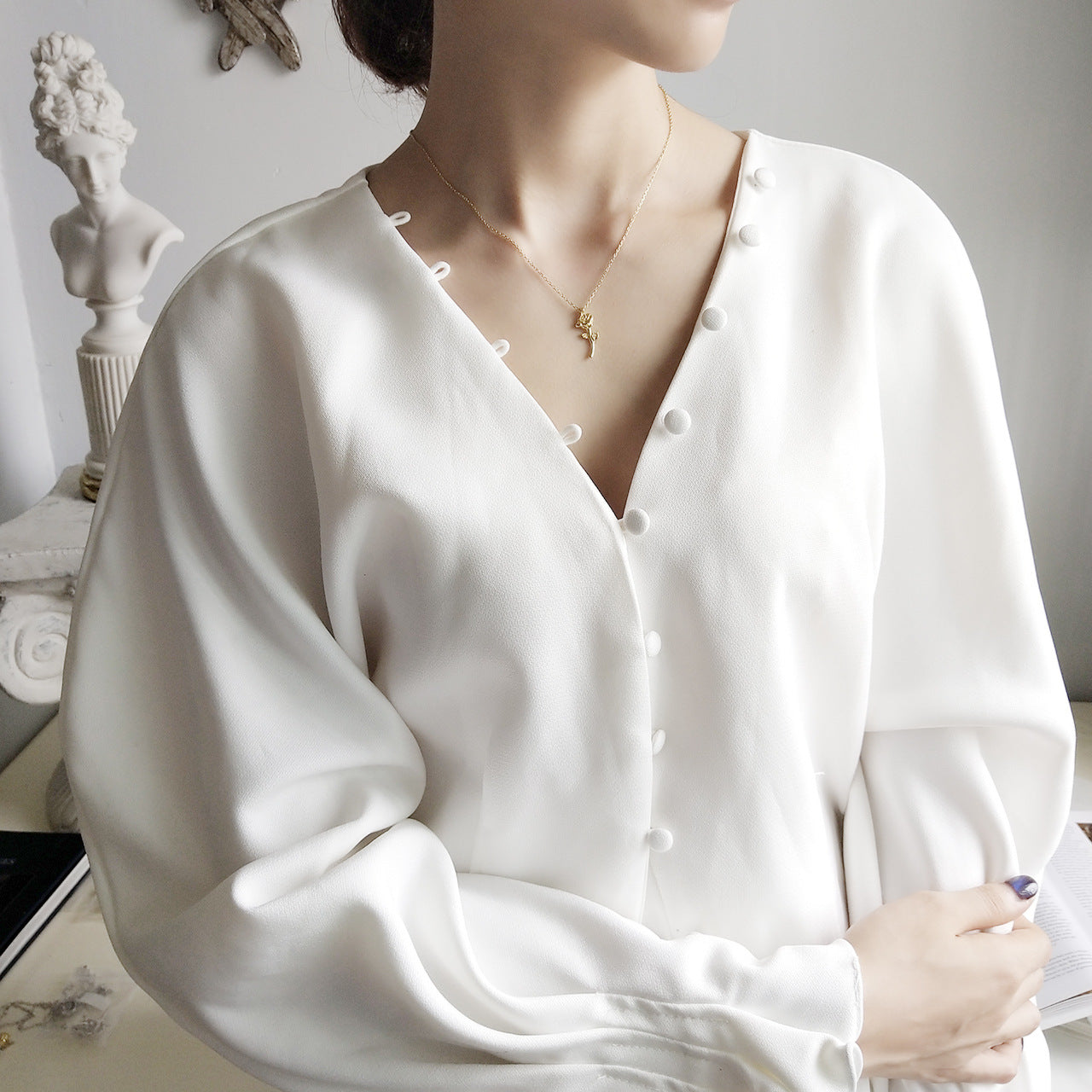 Timeless Romance – 925 Sterling Silver Rose Flower Necklace