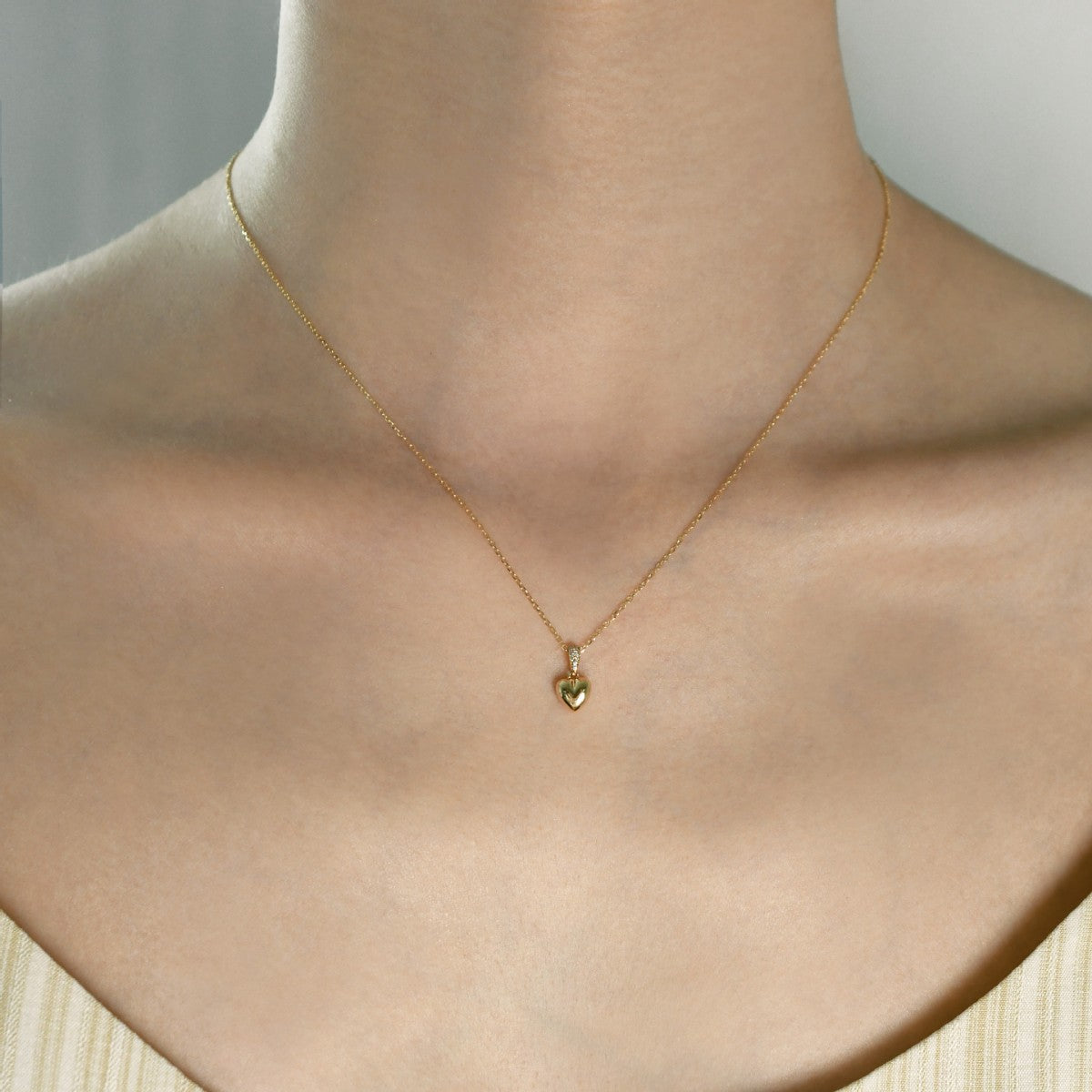 Timeless Romance Heart Zircon Clavicle Necklace