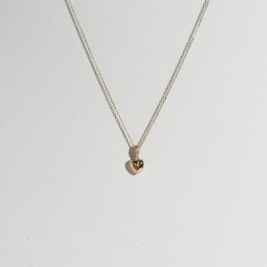 Timeless Romance Heart Zircon Clavicle Necklace