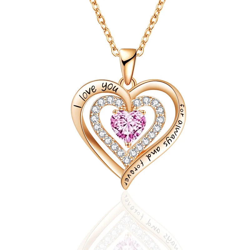 Timeless Love – Heart Crystal Necklace Gift Set