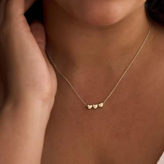 Gold Heart Necklace – Custom Initial Charm for Valentine’s Day